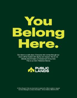 Zero Tolerance Policy Poster Design | Dick's Sporting Goods